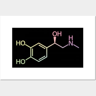 Adrenaline/Epinephrine Chemistry Molecule Structure Posters and Art